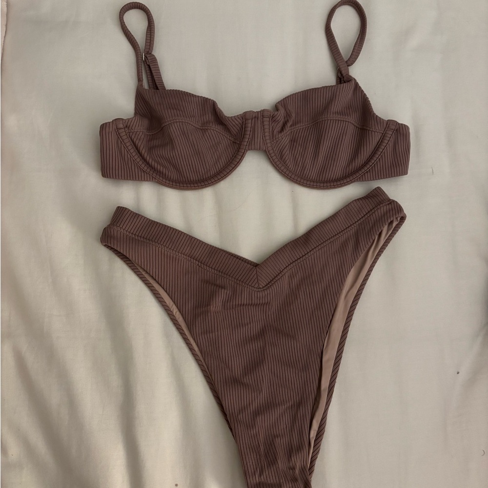 Brown One One swim Bikini